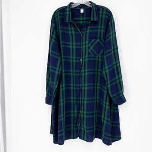 Old Navy Plaid Shirt Dress